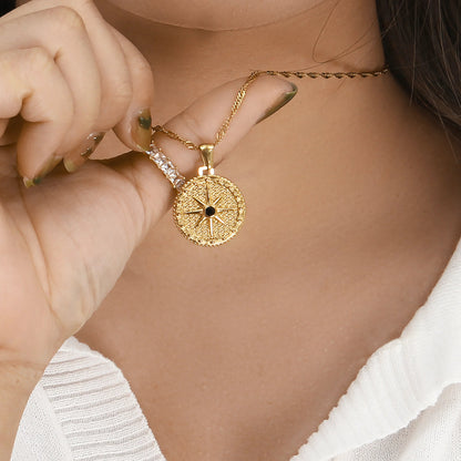[ElanLuxe]Ellie Compass Necklace