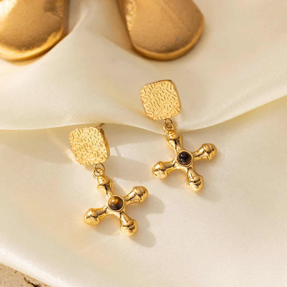 [ElanLuxe]Della Gold Earrings