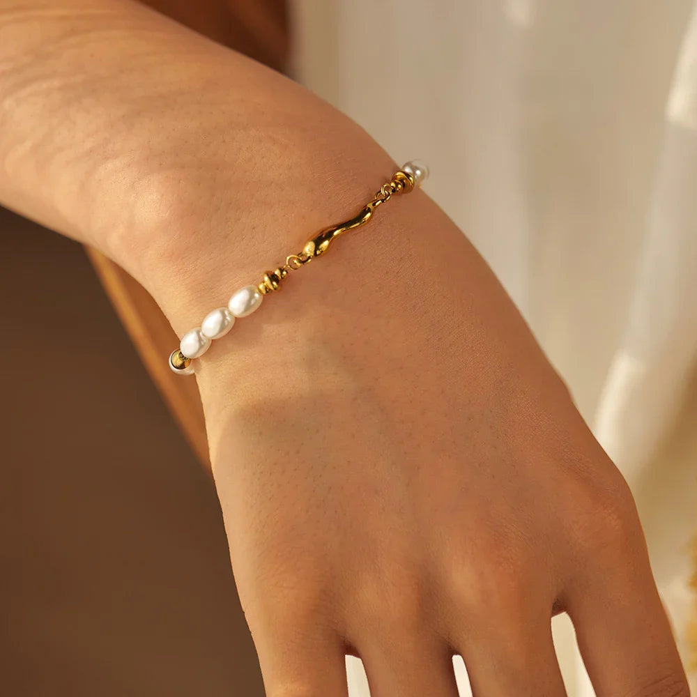 [ElanLuxe]Dominique Freshwater Pearl Bracelet