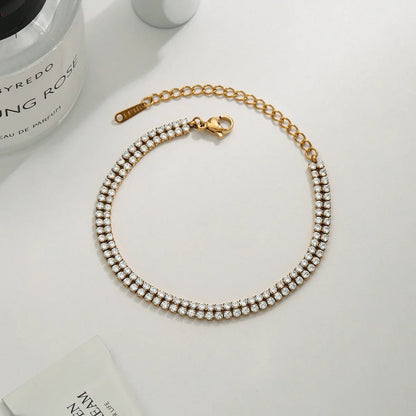 [ElanLuxe]Celene Layered Tennis Bracelet