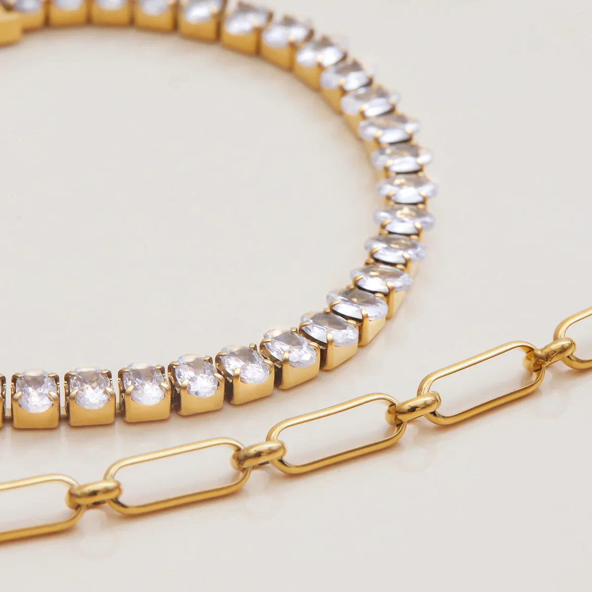 [ElanLuxe]Avaria Oval Cut Tennis Bracelet