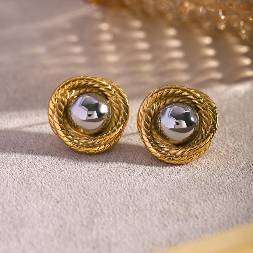 [ElanLuxe]Ariadne Gold Earrings