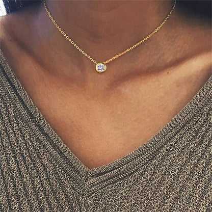 [ElanLuxe]Amelia Birthstone Necklace