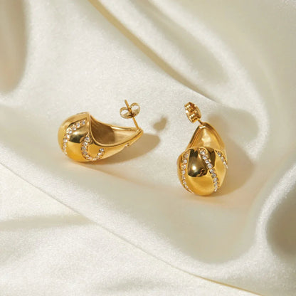[ElanLuxe]Linnea Gold Earrings