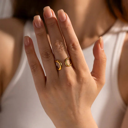 [ElanLuxe]Jackie Twisted Band Ring
