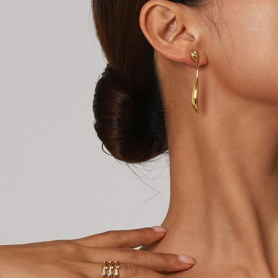 [ElanLuxe]Aspen Gold Earrings