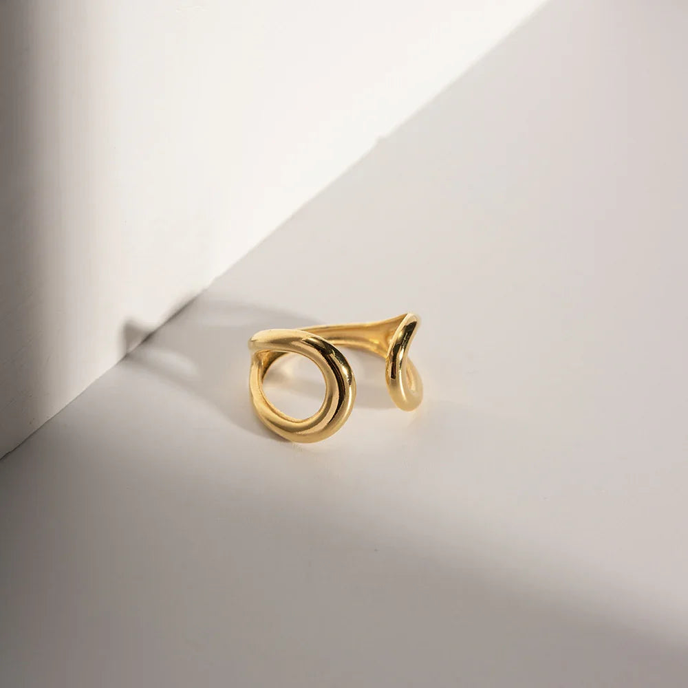 [ElanLuxe]Jackie Twisted Band Ring