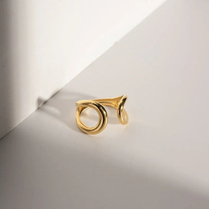 [ElanLuxe]Jackie Twisted Band Ring