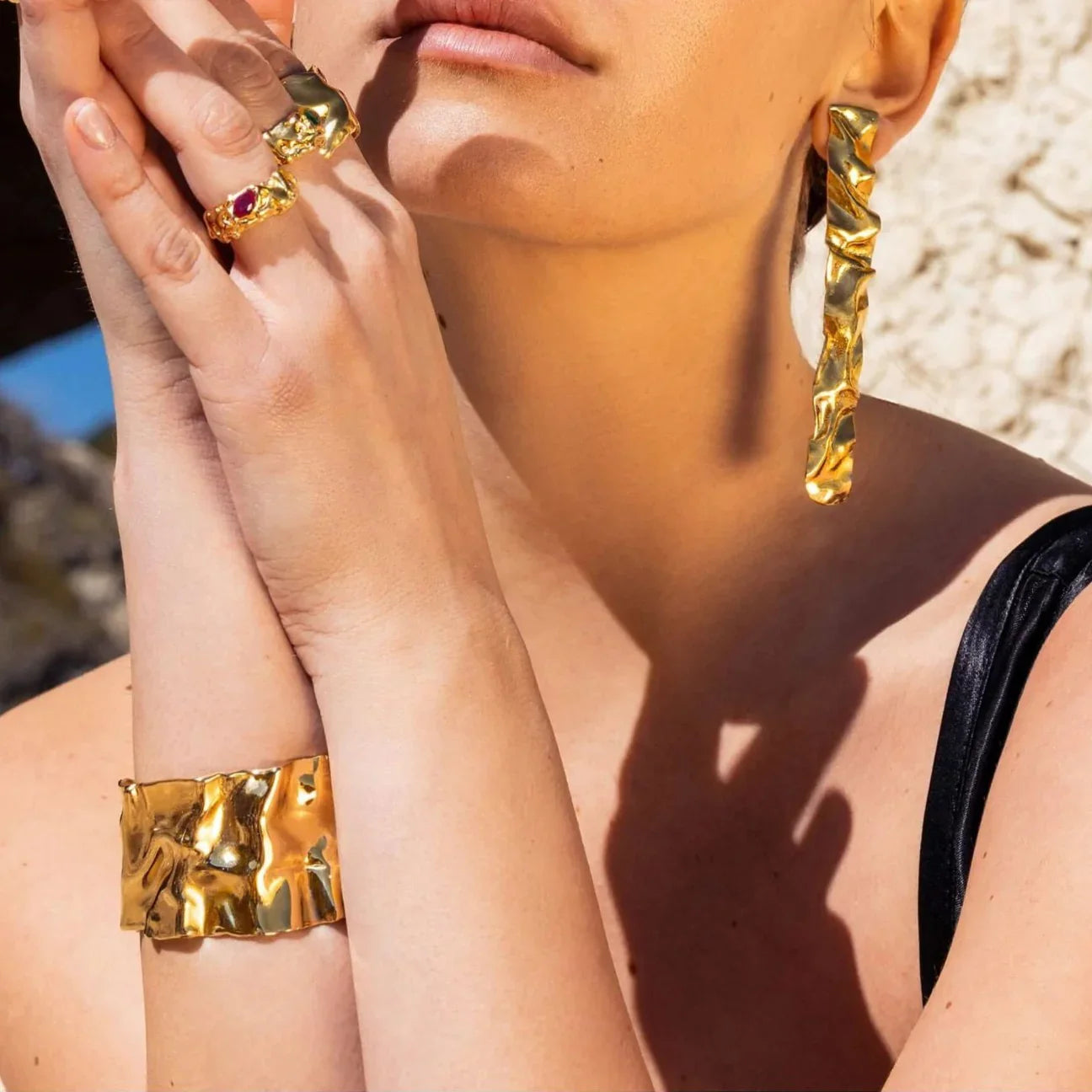 [ElanLuxe]Hope Gold Bangle