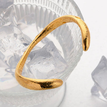 [ElanLuxe]Audrina Contemporary Gold Bangle