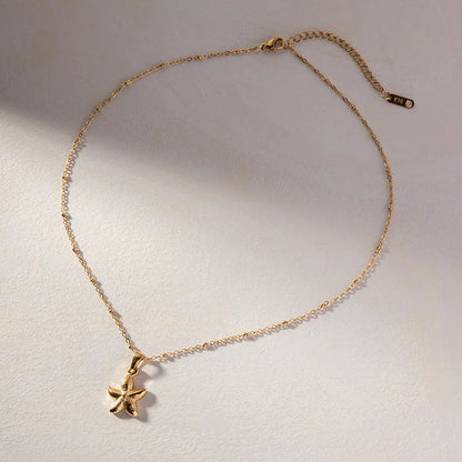 [ElanLuxe]Emmie Gold Starfish Pendant