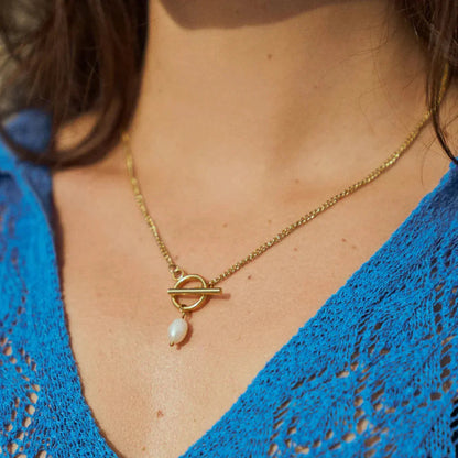 [ElanLuxe]Ellen Freshwater Pearl Necklace