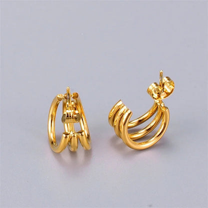 [ElanLuxe]Cradle Gold Earrings
