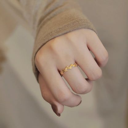 [ElanLuxe]Rhea Golden Vine Ring