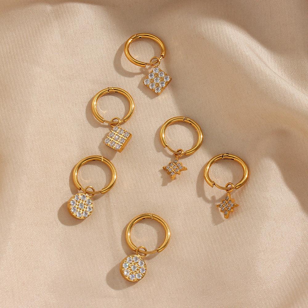 [ElanLuxe]Margaret Gold Earrings