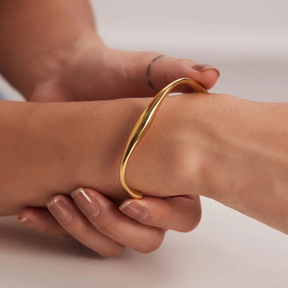 [ElanLuxe]Tiffany Gold Bangle