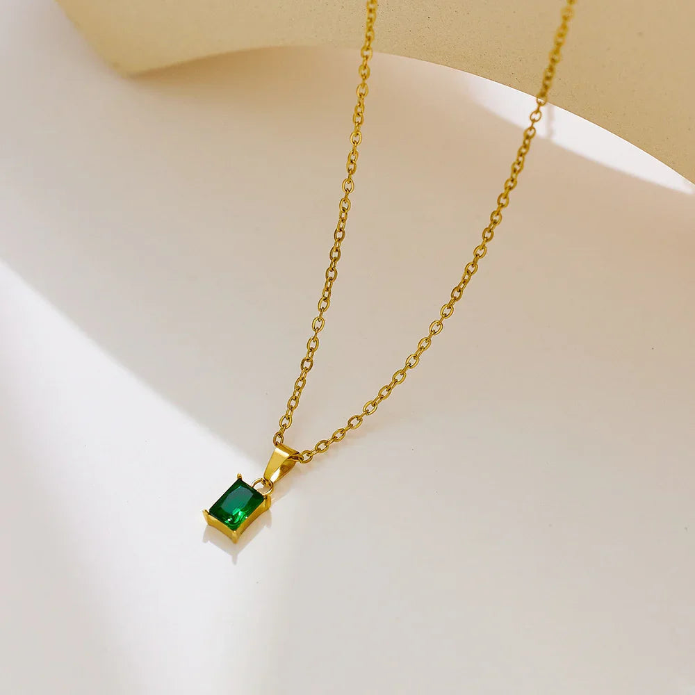 [ElanLuxe]Emi Green Necklace