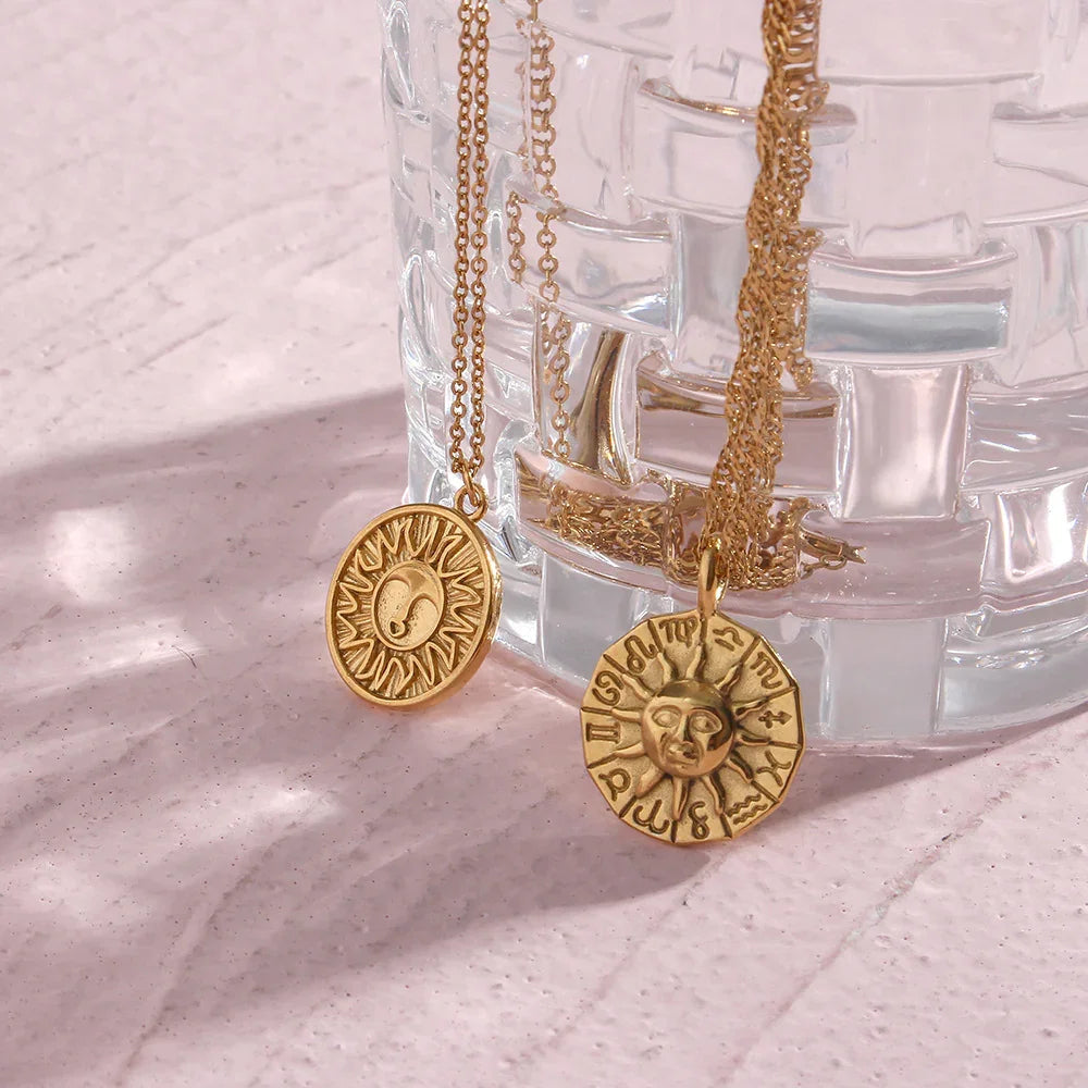 [ElanLuxe]Soleil Gold Necklace