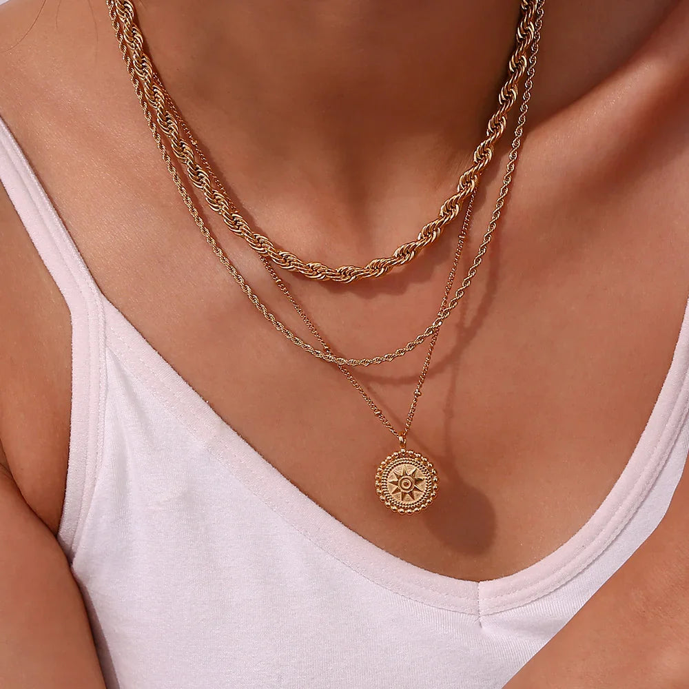[ElanLuxe]Starlight Gold Pendant