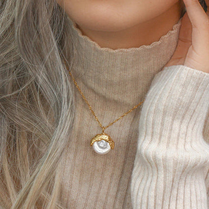 [ElanLuxe]Kimberly Pearl Necklace
