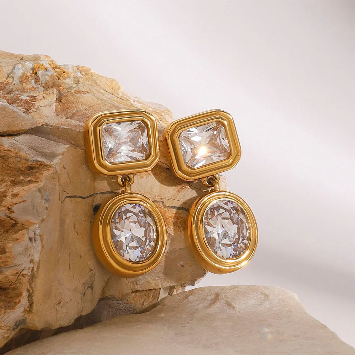 [ElanLuxe]Amanda Diamond Earrings