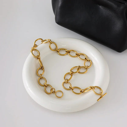 [ElanLuxe]Cielle Chunky Gold Chain Necklace