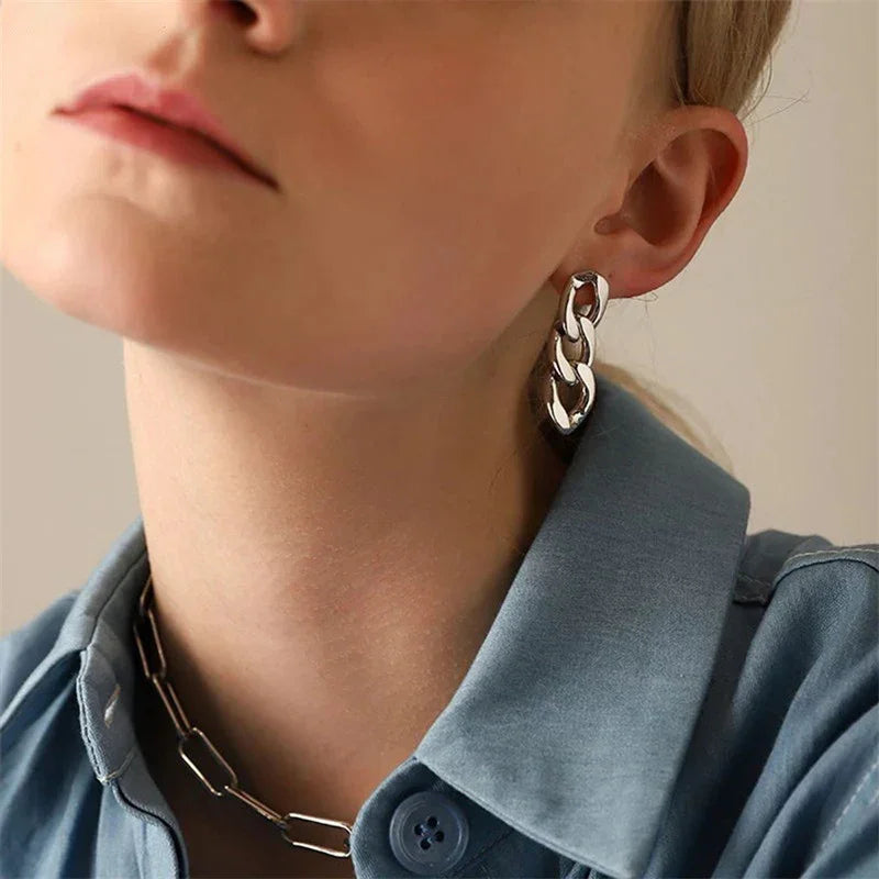 [ElanLuxe]Giselle Gold Chain Earring