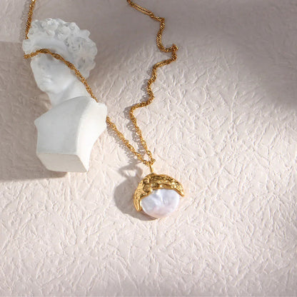[ElanLuxe]Kimberly Pearl Necklace