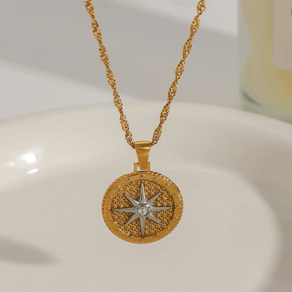 [ElanLuxe]Parker Gold Star Pendant