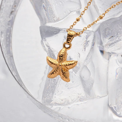 [ElanLuxe]Emmie Gold Starfish Pendant