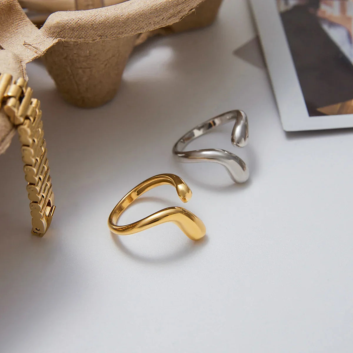 [ElanLuxe]Diane Twisted Band Ring