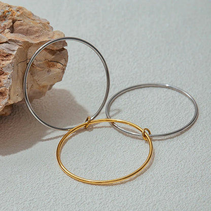 [ElanLuxe]Romina Two Tone Stacked Bracelet