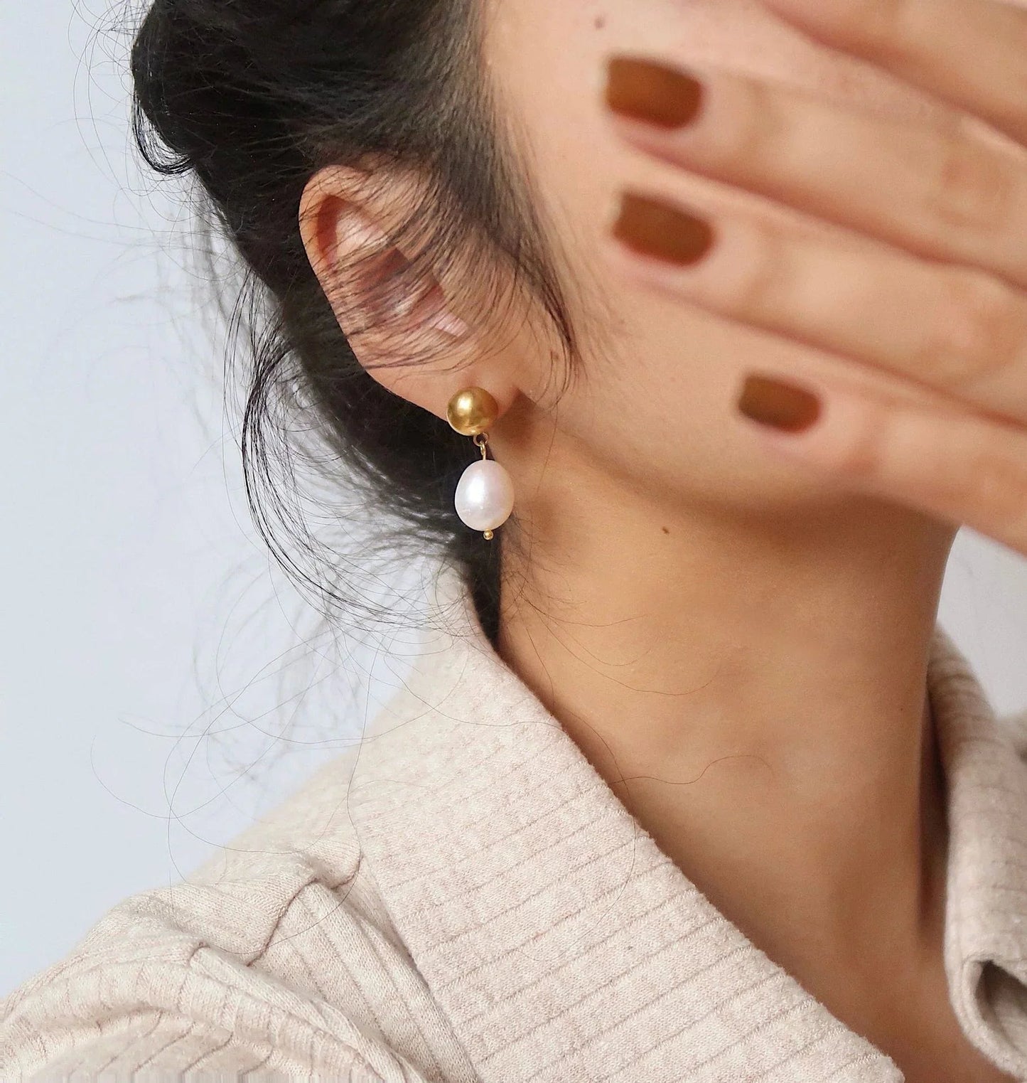 [ElanLuxe]Cornelia Freshwater Pearl Earrings