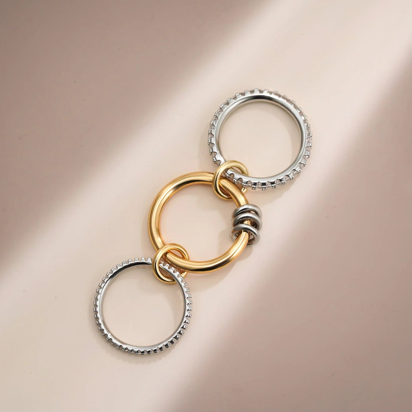 [ElanLuxe]Cosette Stacked Diamond Ring