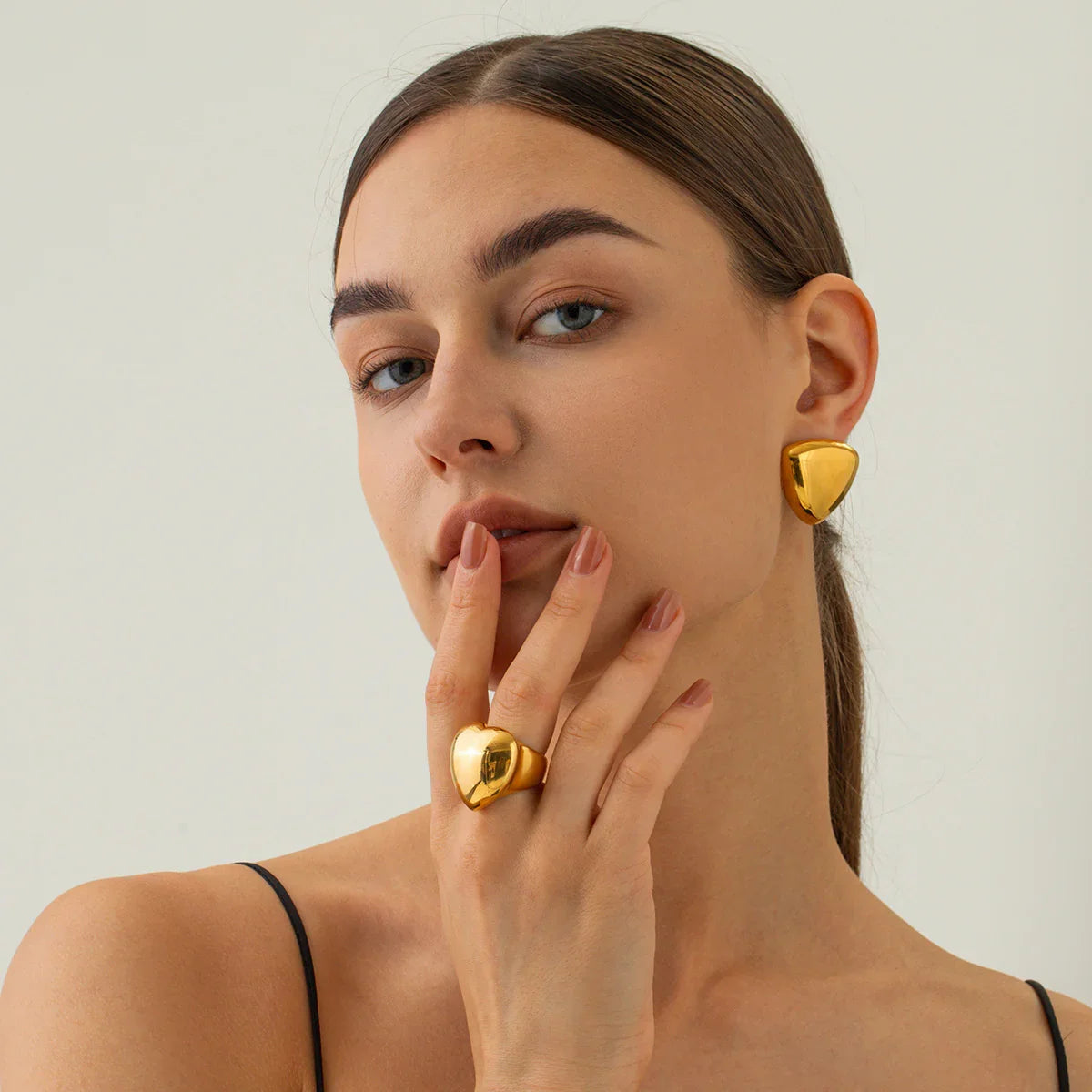 [ElanLuxe]Reagan Gold Earrings