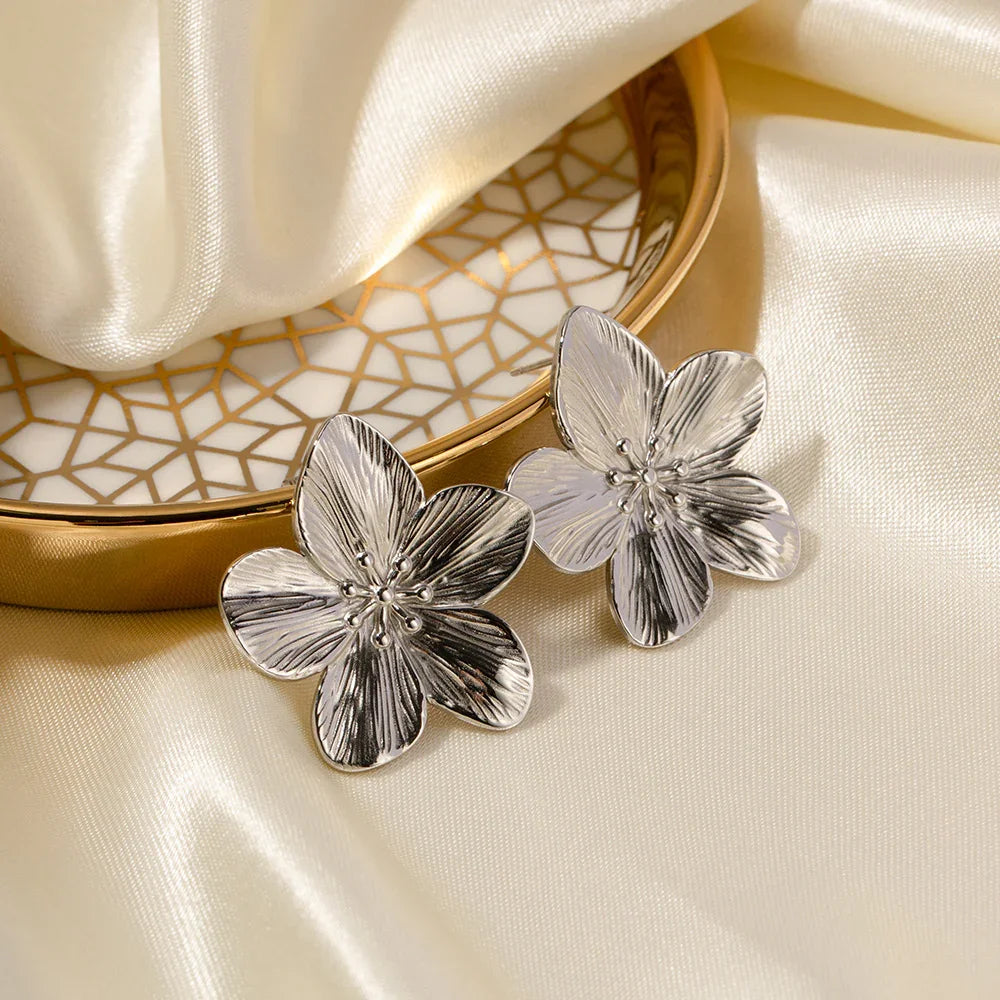 [ElanLuxe]Allysa Flower Gold Earrings