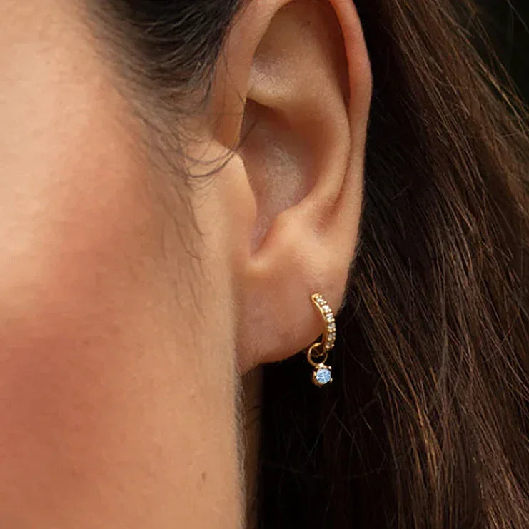 [ElanLuxe]Blake Reversible Diamond Hoops