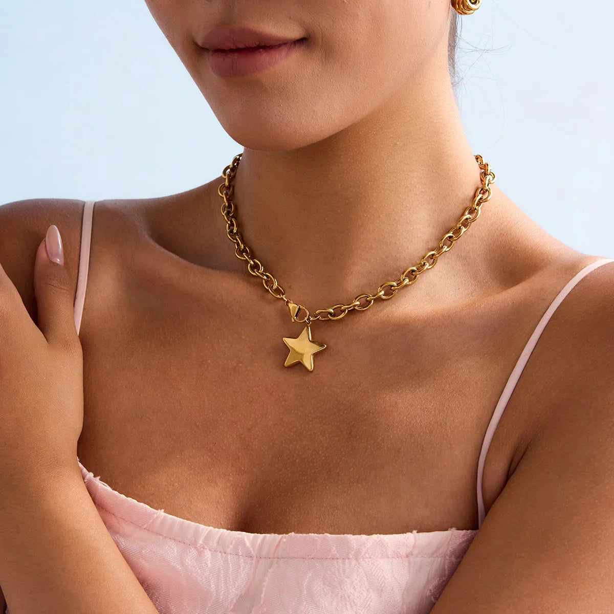 [ElanLuxe]Stellaria Gold Star Pendant