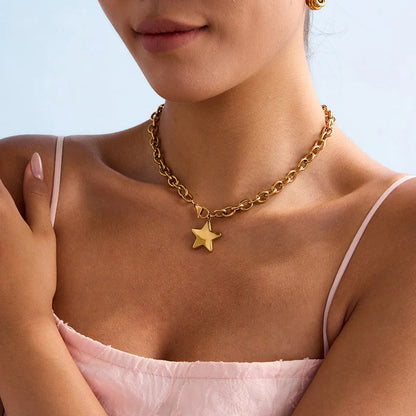 [ElanLuxe]Stellaria Gold Star Pendant