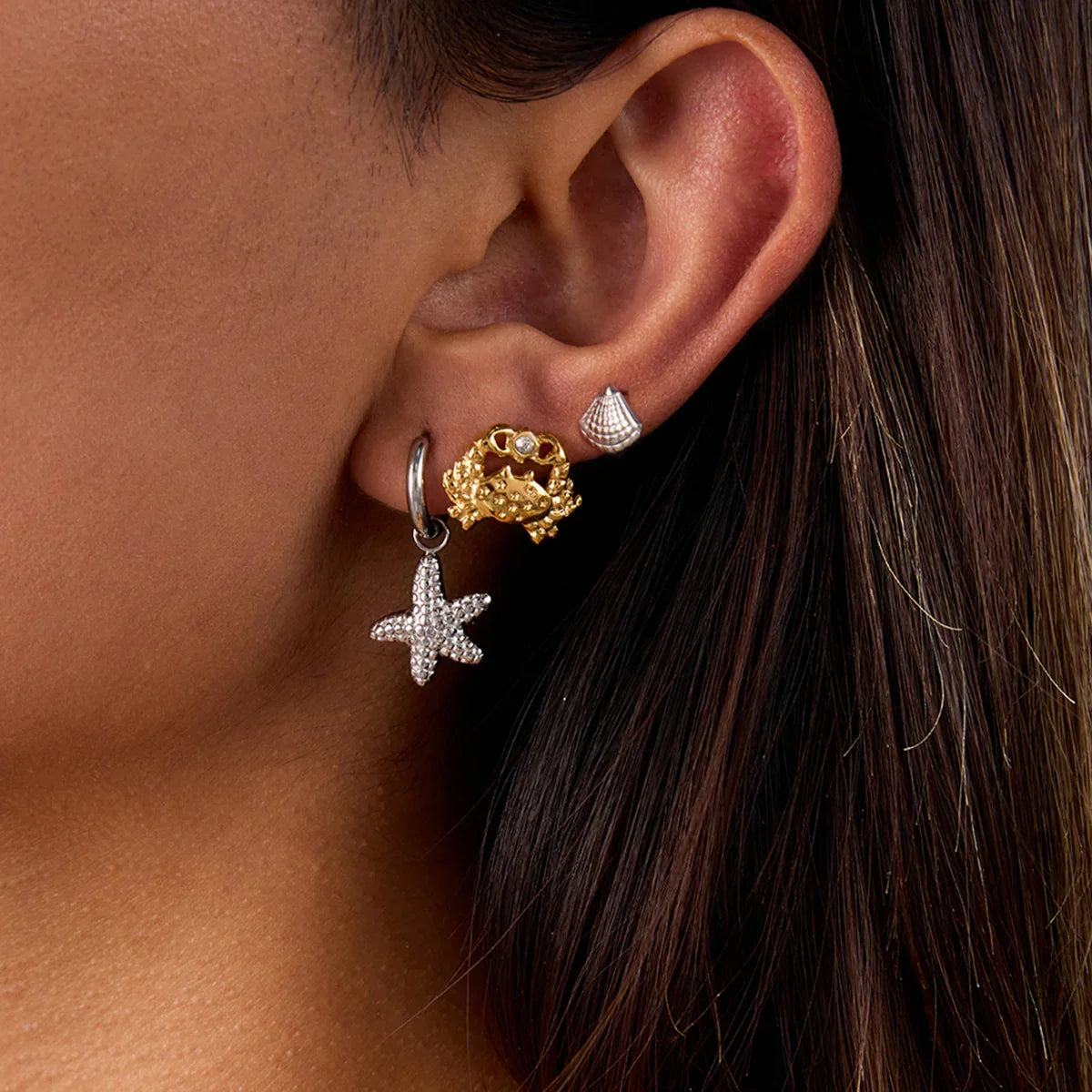 [ElanLuxe]Cheyenne Seaside Essential Earrings Bundle