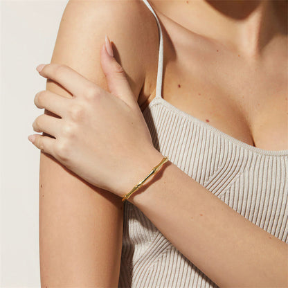 [ElanLuxe]Brielle Gold Bangle