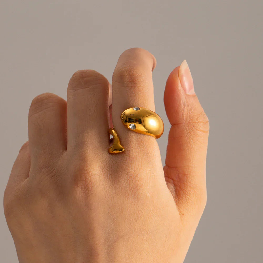 [ElanLuxe]Etta Gold Serpent Ring