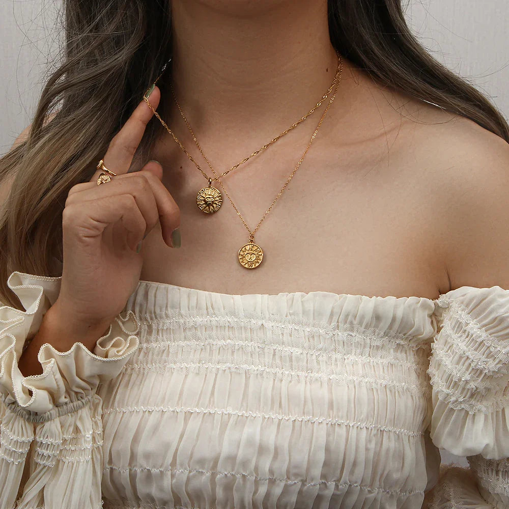 [ElanLuxe]Soleil Gold Necklace