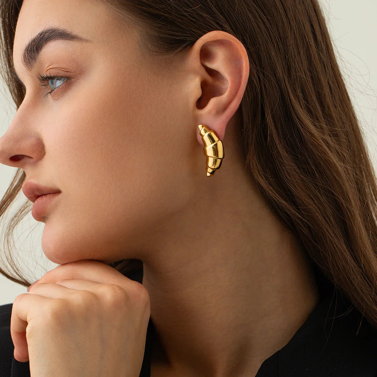 [ElanLuxe]Emberly Gold Earrings