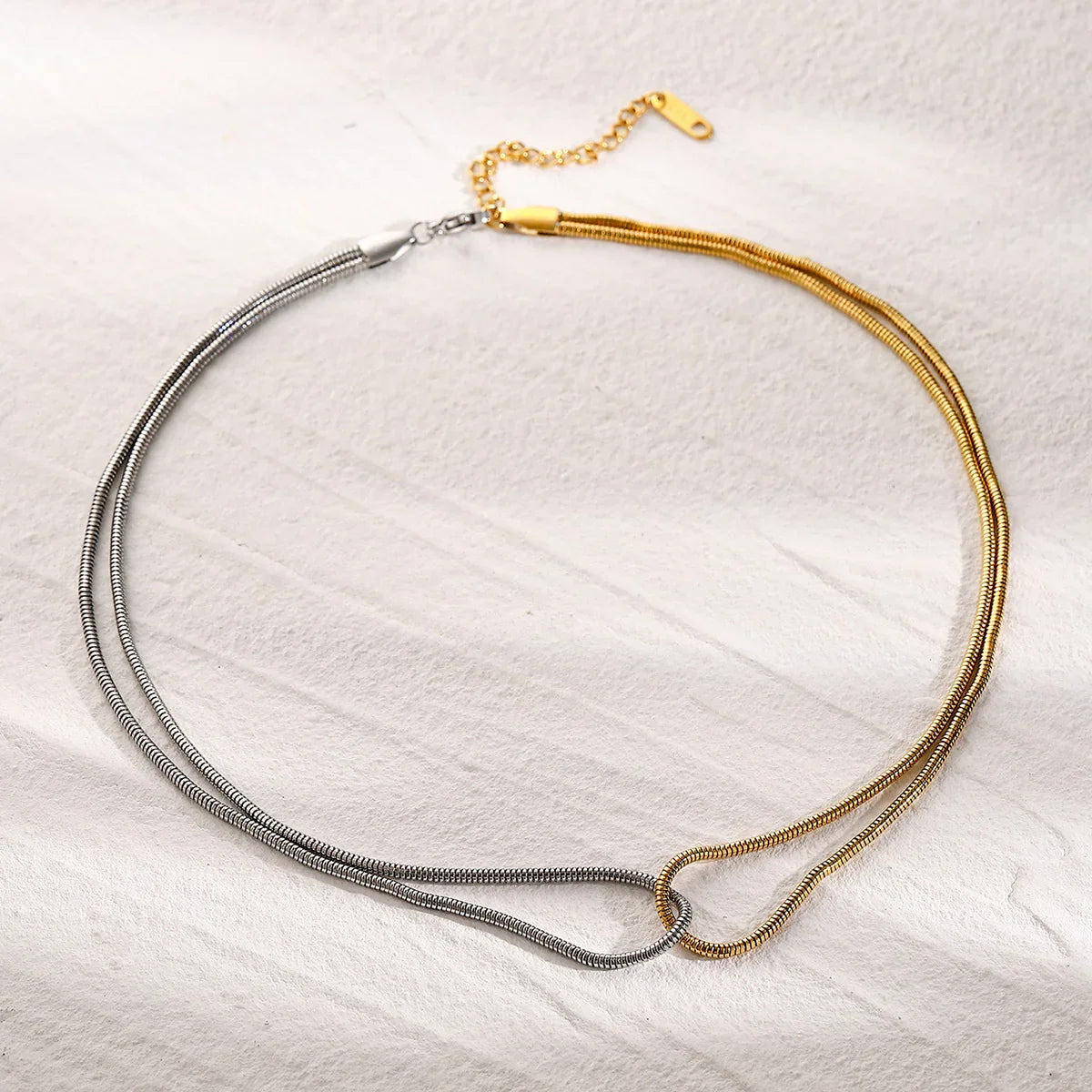 [ElanLuxe]Talia Two Tone Necklace