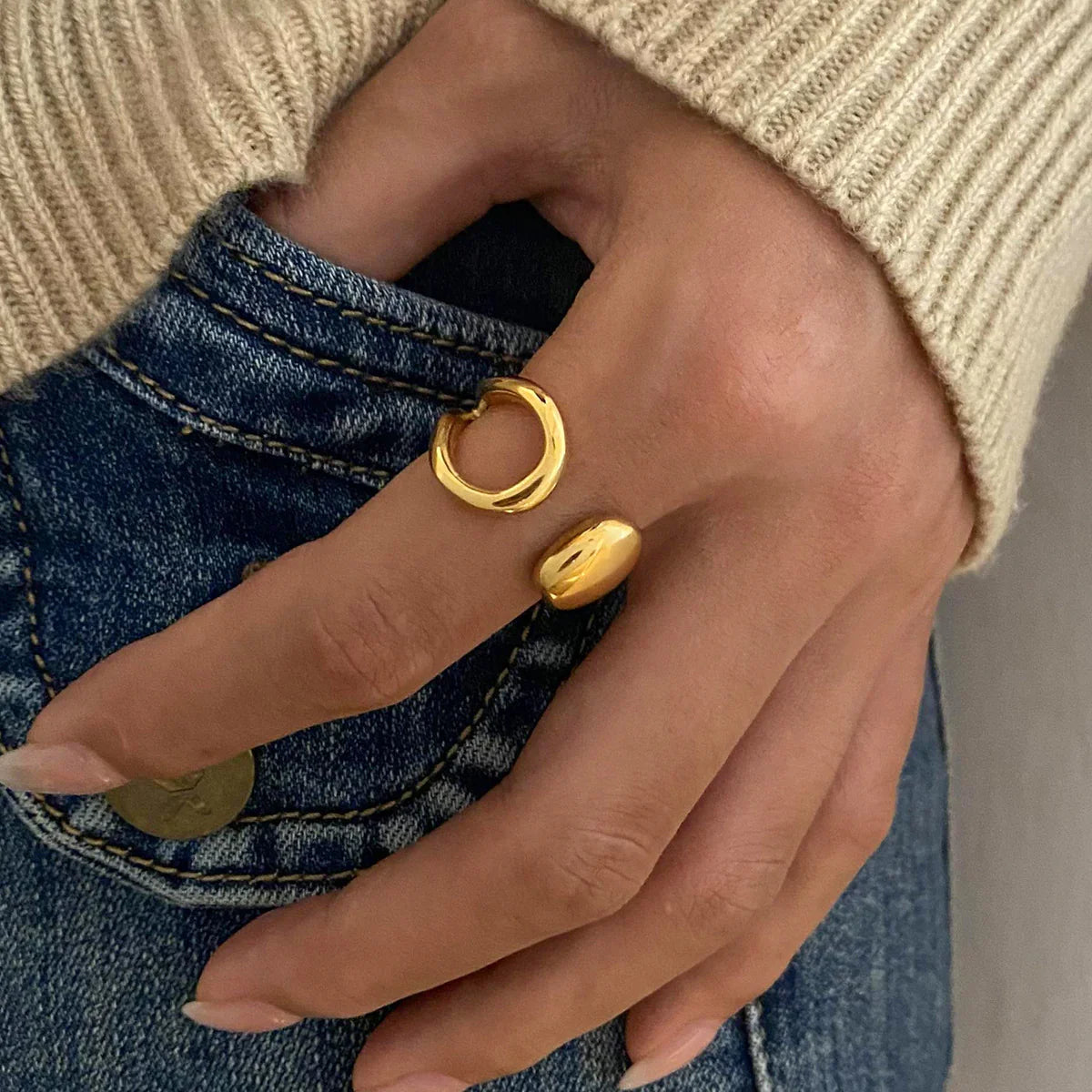 [ElanLuxe]Sirena Gold Ring
