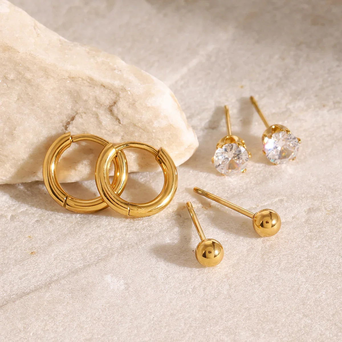 [ElanLuxe]Megan Diamond Earring Bundle