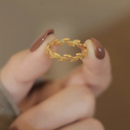 [ElanLuxe]Rhea Golden Vine Ring