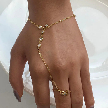 [ElanLuxe]Elina Diamond Hand Chain