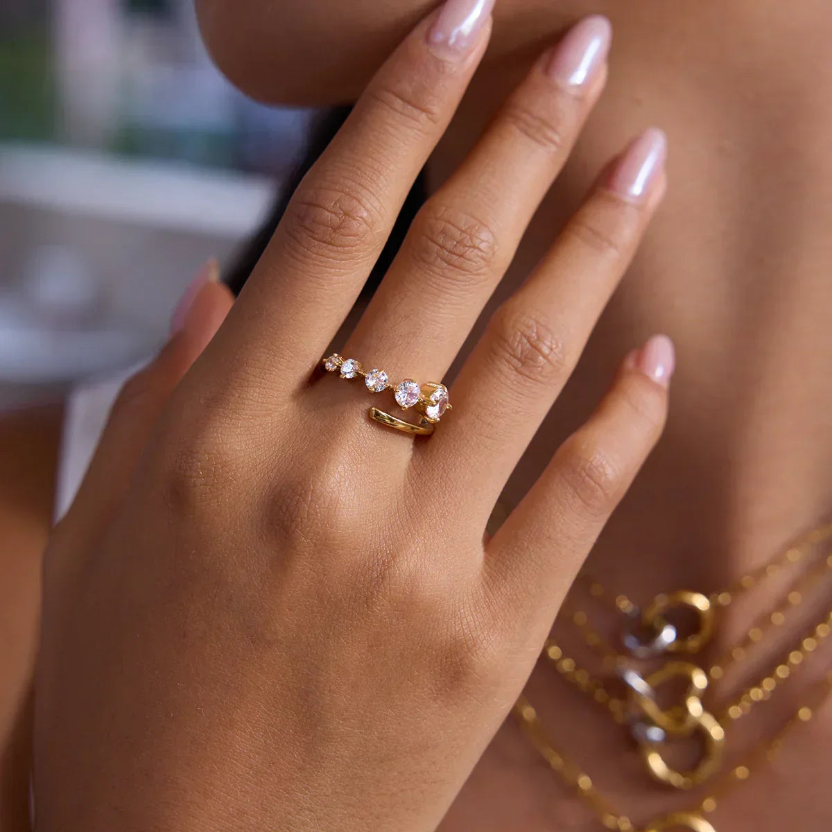 [ElanLuxe]Caelina Diamond Ring